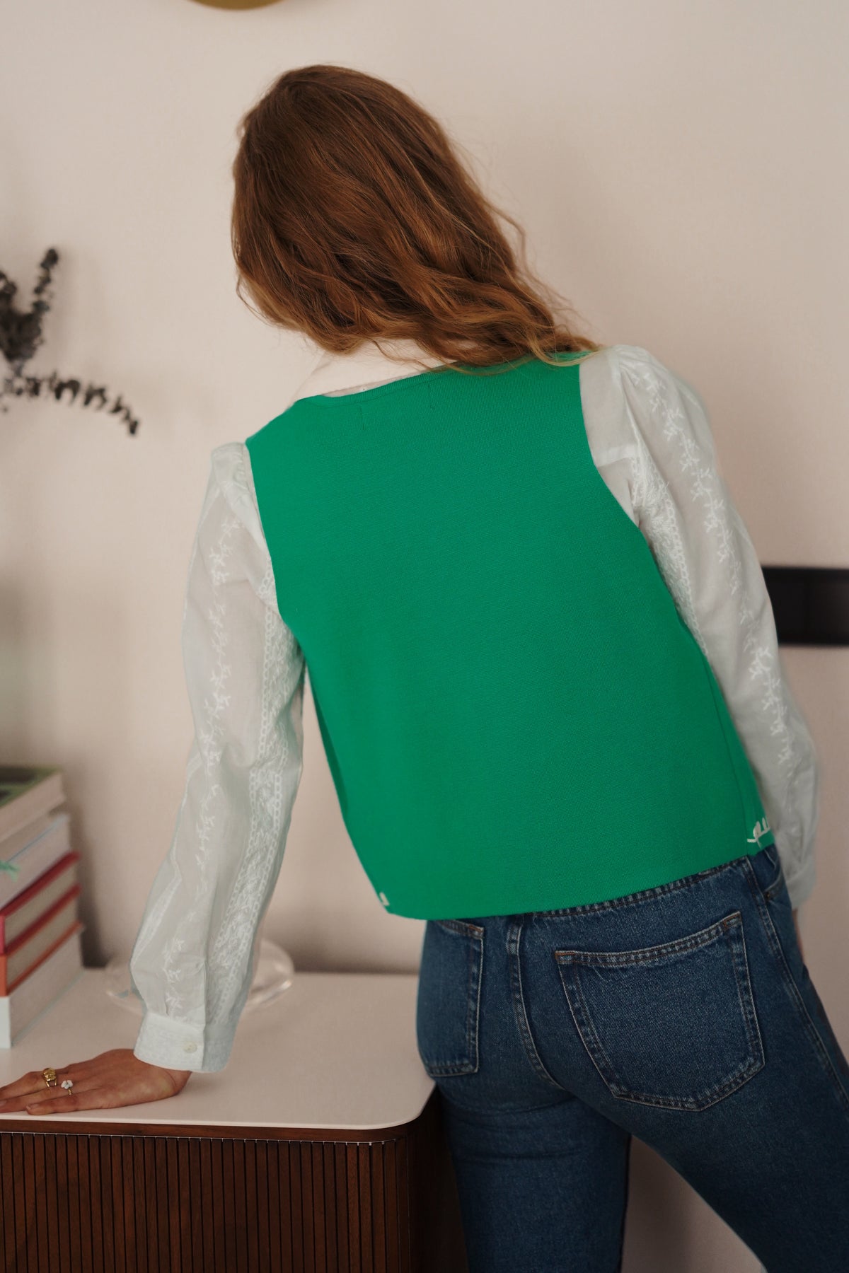 Sofia sleeveless jacket